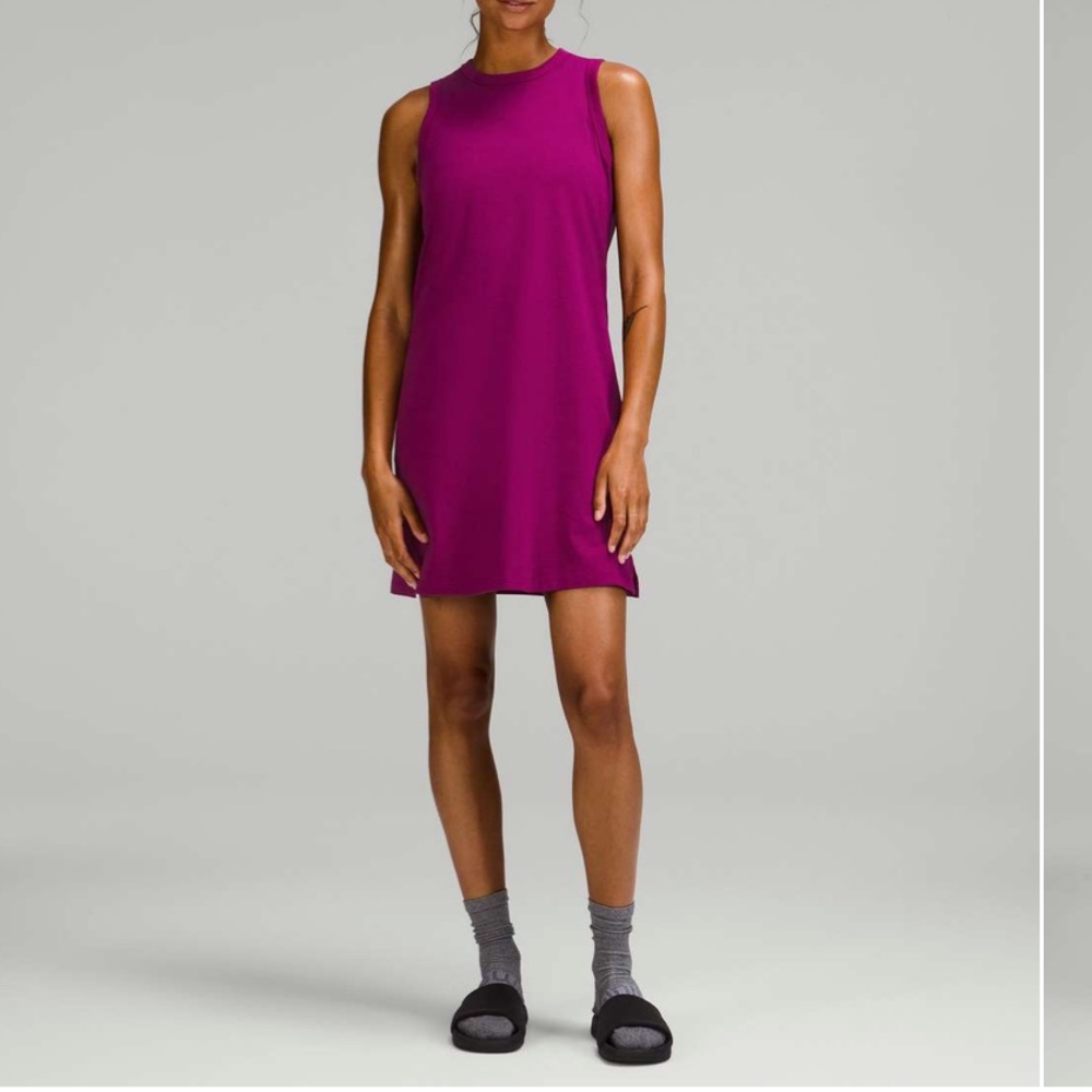 Lululemon Athletica Pink Sheath Halter Mini Dress